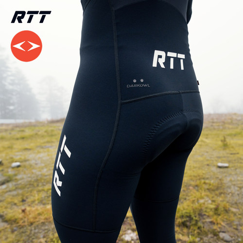 RTT秋冬新款男抓绒保暖长裤公路自行车骑行裤 - 图1