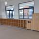 Customized kindergarten children's toys and schoolbag storage partition eight-grid cabinet home living room practical floor cabinet door bookshelves