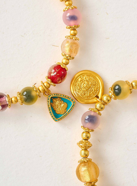 金箔琉璃糖心玛瑙多彩转运招财