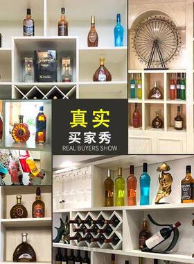 洋酒瓶装饰品酒柜摆件高档创意仿真红酒样板假酒摆设空瓶24瓶组合