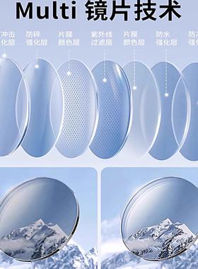 德国滑雪护目镜登山骑行滑雪爬山防风眼镜近视可套防沙户外滑雪镜