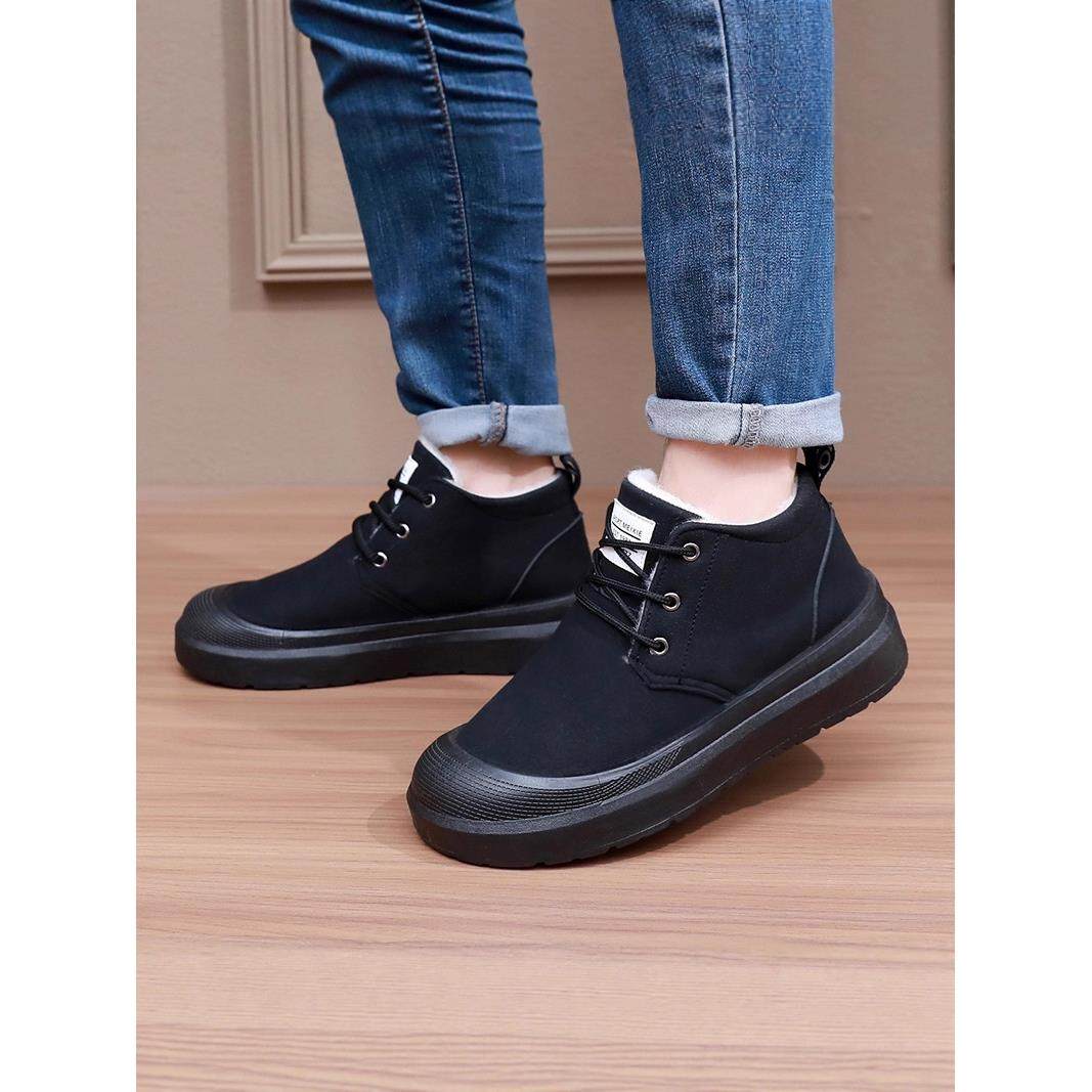 2026冬季新款老北京棉鞋加绒加厚保暖休闲雪地靴厚底防滑系带棉靴,淘宝优惠券,粉丝福利购,淘宝优惠卷