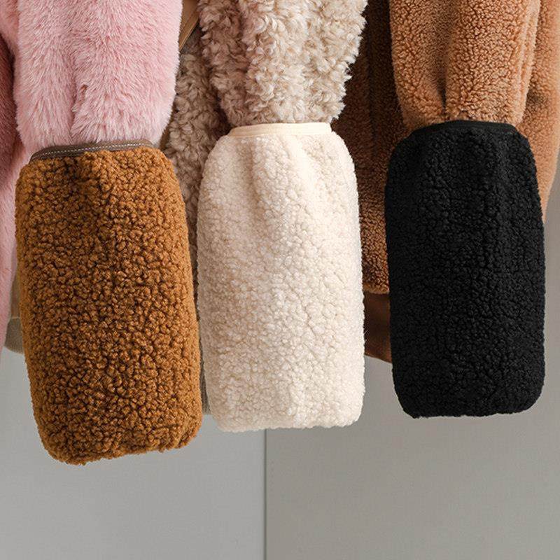 毛绒袖套女2026新款高颜值白色羽绒服防脏冬上班加肥护袖,淘宝优惠券,粉丝福利购,淘宝优惠卷