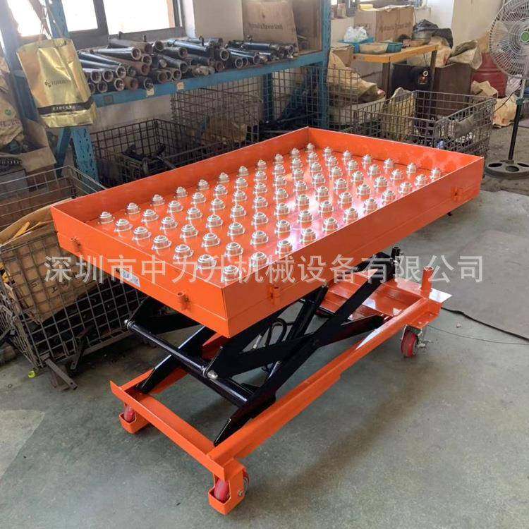 移动式滚珠手动平台车带牛眼装卸模具升降车手推式液压平台车,淘宝优惠券,粉丝福利购,淘宝优惠卷