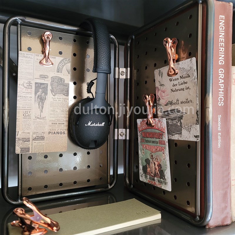 Rice storage mini metal storage hole board desk double-sided screen vertical can be hung