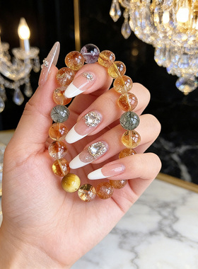 运势全都有！黄水紫水晶手串