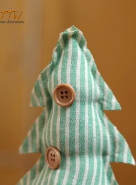 绿色系童话森林风格布艺树家居饰品摆件道具店U铺橱窗装饰礼物