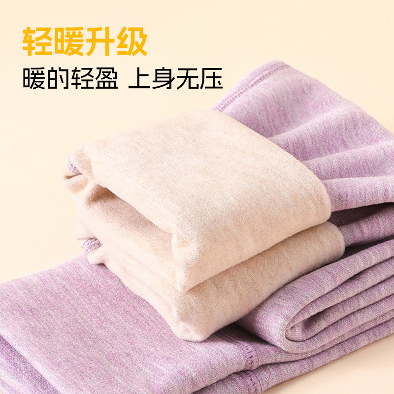 猪猪侠GG-BOND儿童保暖裤秋冬发热女童蚕丝羊毛双面绒棉裤打底裤