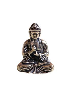 迷你口袋佛实心黄铜释迦摩尼佛祖观音小摆件纯铜财神爷挂件佛像