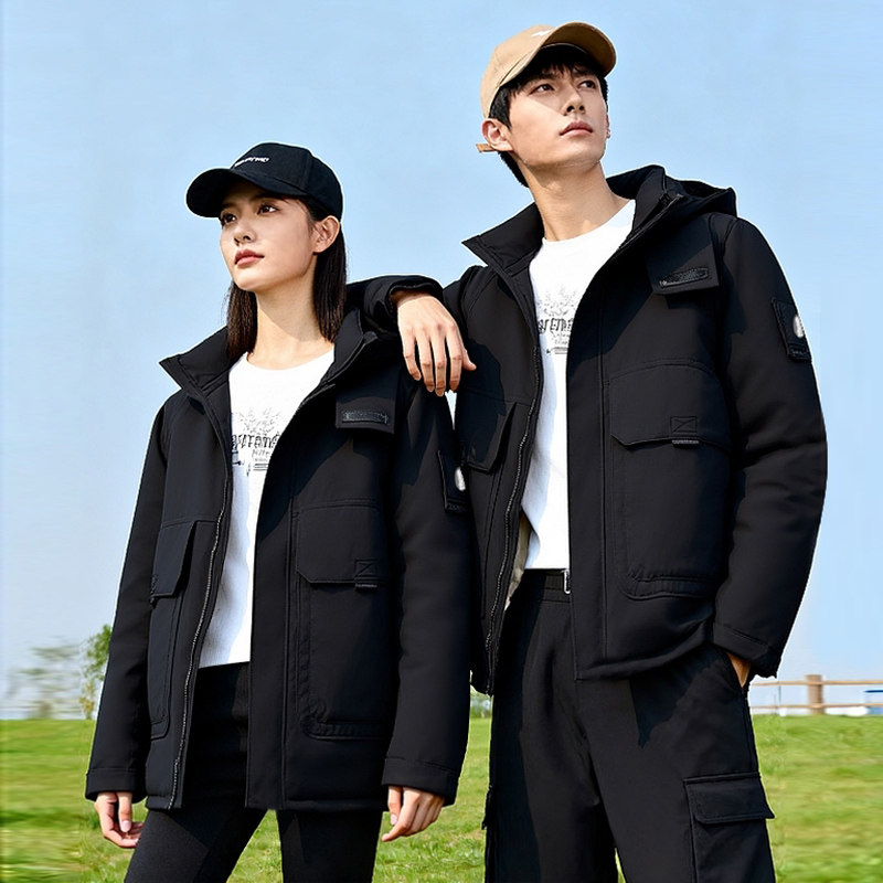 Artsdon/阿仕顿 2025秋冬季情侣户外工装防风保暖连帽羽绒服男女