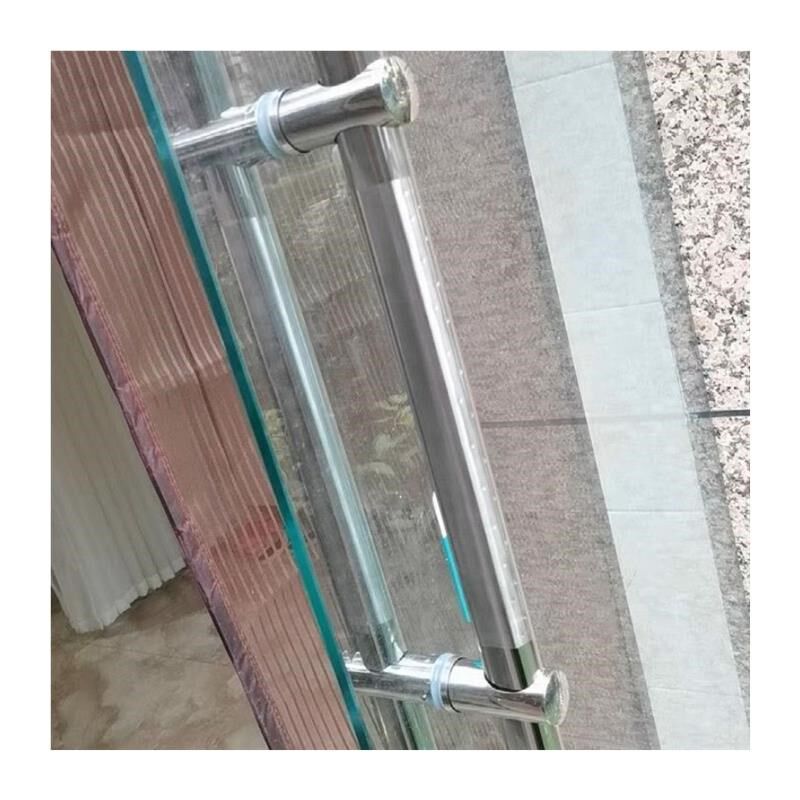 不锈钢把手孔距门把手大拉手大门玻璃门木门扶R手加厚钢化可调. - 图3
