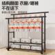 Extra Thick Double Rod Mobile Coat Rack Floor Standing Vertical Clothes Rack