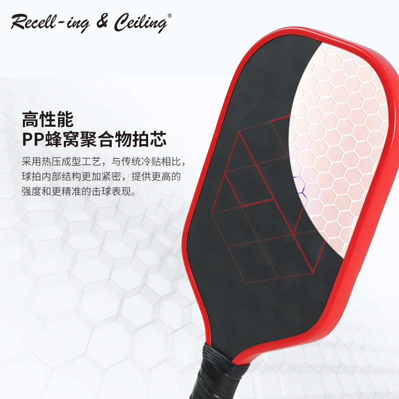 RC热驰 专业匹克球拍板镶界QUASAR 3D-18K碳纤维进攻型Pickleball,淘宝优惠券,粉丝福利购,淘宝优惠卷