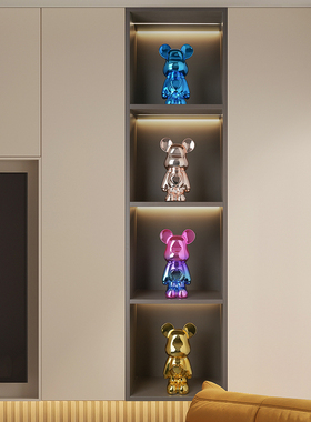 贝汉美暴力熊酒柜装饰品创意高档客厅电视柜玄关家居摆设