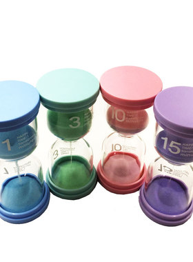 创意马卡龙沙漏+0++0分钟计时器套装儿童生日礼品小奖品
