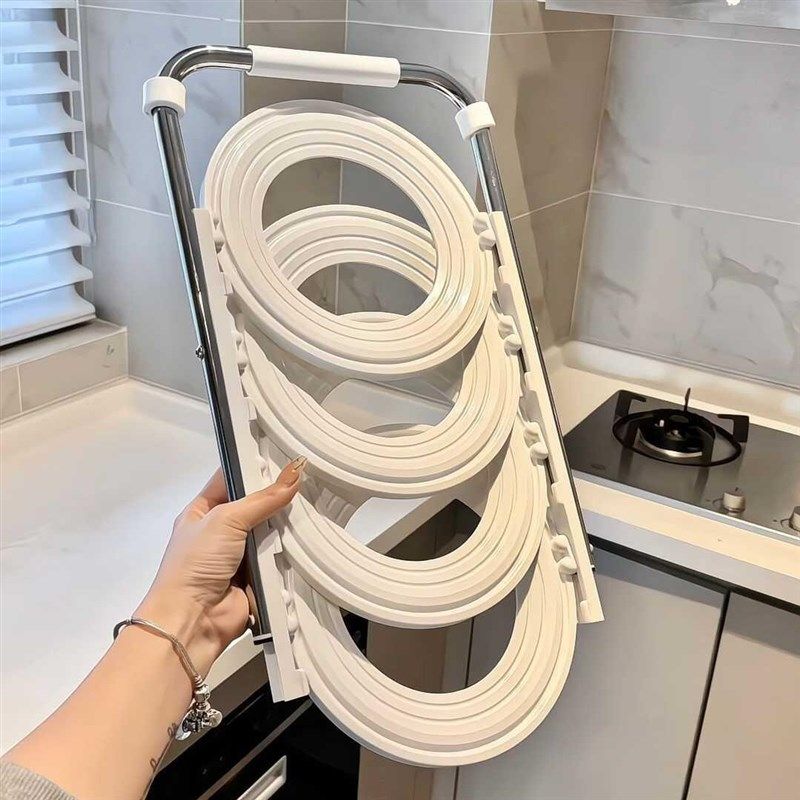 折叠备菜盘圆形家用厨房多层碗碟收纳架创意火锅配菜架放菜架置物,淘宝优惠券,粉丝福利购,淘宝优惠卷