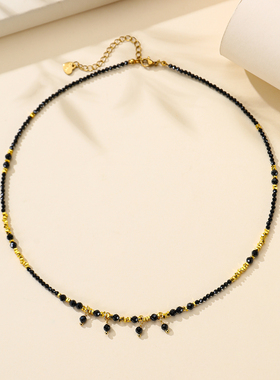 珞石虎眼石转运锁骨链女款礼物