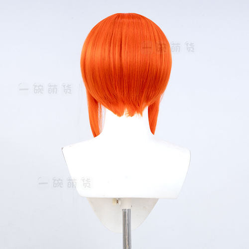 神乐cosplay假发银魂 发饰发包成年长发仿真中分头皮橘色 - 图2
