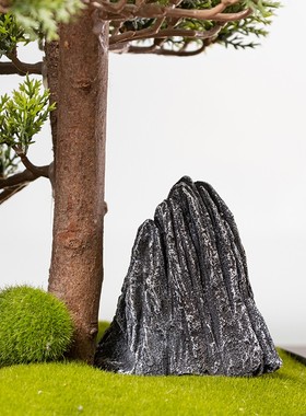 创意仿真假山石种植盆栽盆景配件沙盘布景装饰家用鱼缸造景摆件