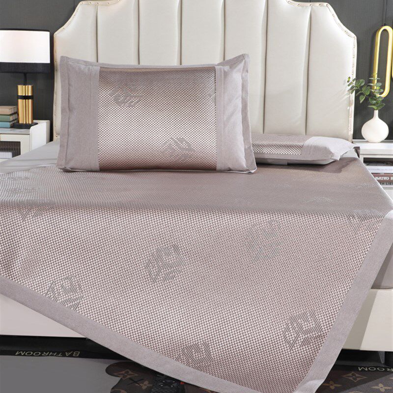 凉席冰藤席子加厚1.1夏季折叠s水洗1.15/1.2/1.3/1.35/1.5x2米宽 - 图0