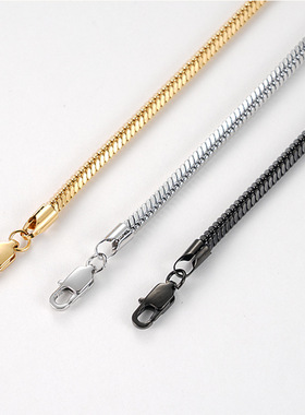 店长推荐不锈钢方蛇链手链ssteel不锈钢蛇骨链男士手链蛇骨链手链