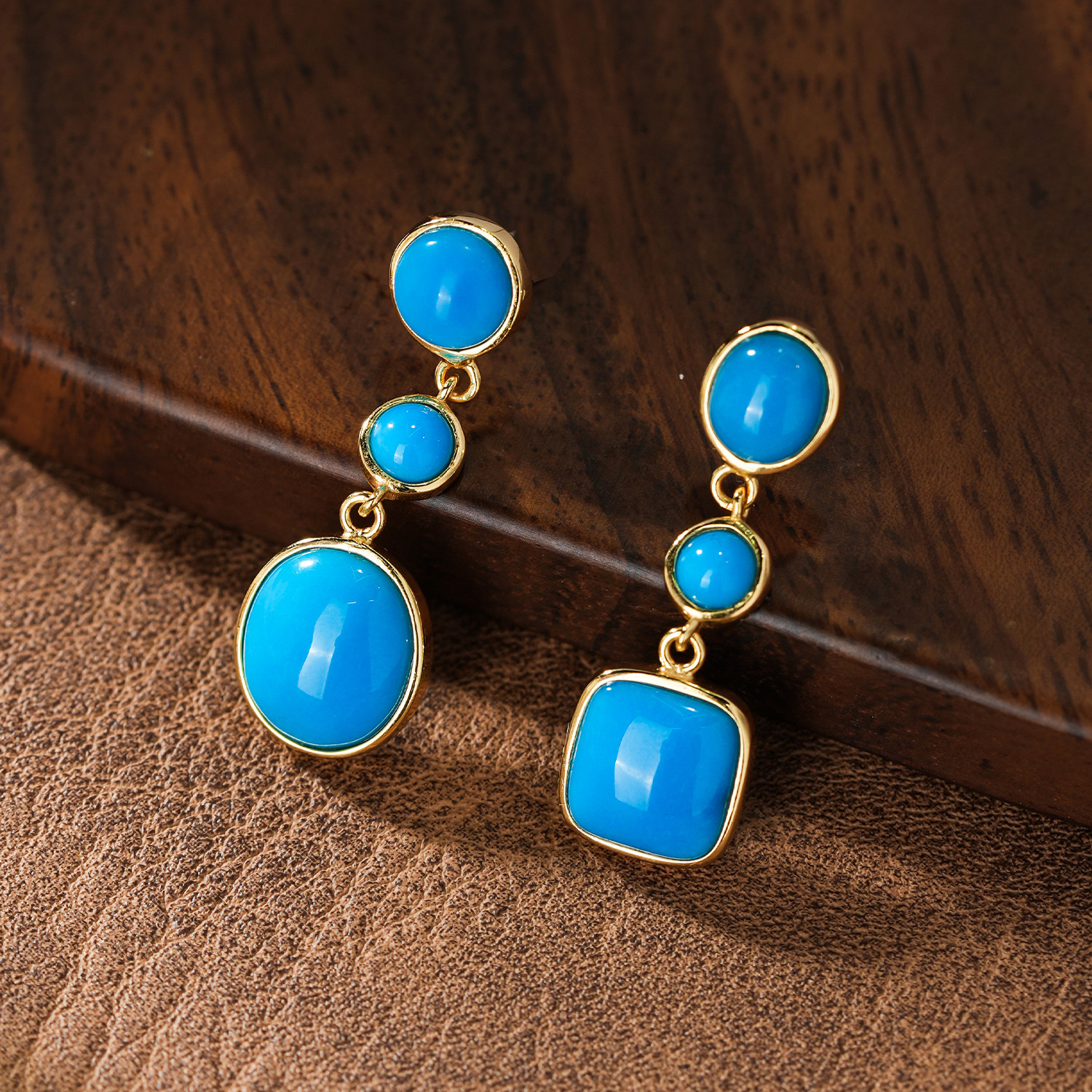 龙丰绿松轩美松水滴耳钉天然绿松石旦面耳坠保真暴力蓝色高瓷耳饰,淘宝优惠券,粉丝福利购,淘宝优惠卷