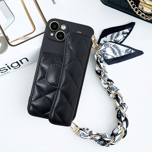 适用三星Note20Ultra手机壳10Lite小香风10Pro插卡套Note20手提丝巾Galaxynote10斜跨20Plus男女8小众门禁卡 - 图2