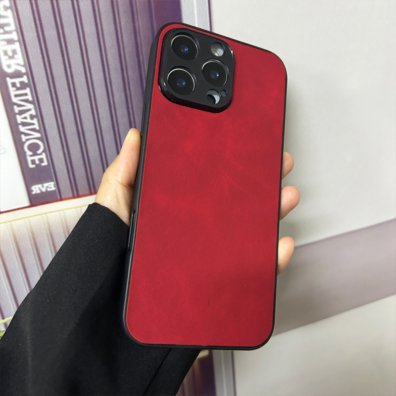 坎宁安适用于iQOO5Pro手机壳U3X新年红U5羊巴皮Z1x男女Neo855秋冬Neo商务U5S小众5se简约neo3全包U5e保护套 - 图3