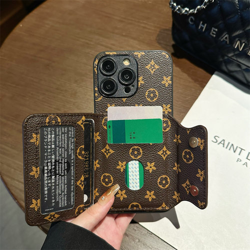 坎宁安适用于红米Turbo4手机壳13/12插卡套note14pro+支架11E商务10se带卡包9/8pro放卡7小众13C简约10x皮 - 图1