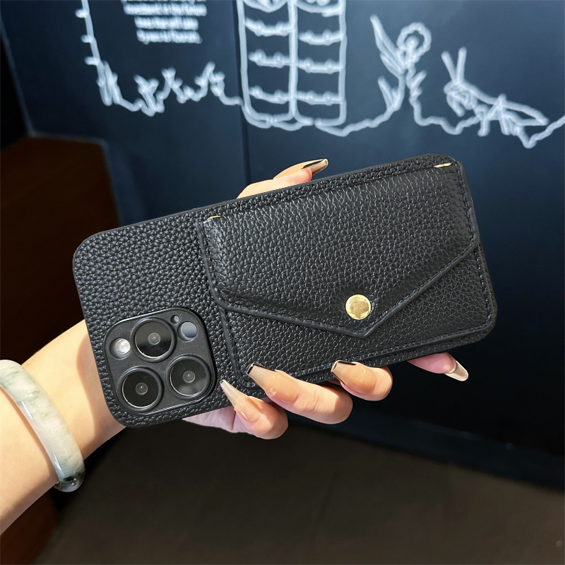 坎宁安适用于三星S25Ultra带卡包手机壳S24插卡套S23+商务卡包S21FE门禁A55公交卡a34复古A60s时尚a25简约a35 - 图0