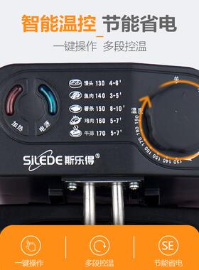 斯乐得电炸炉商用小型家用油炸锅自动控温炸串炸薯条摆摊炸薯条