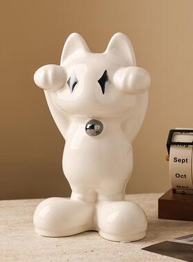 贝汉美星光招财猫客厅摆件现代高级感电视柜酒柜小众装饰礼品礼物