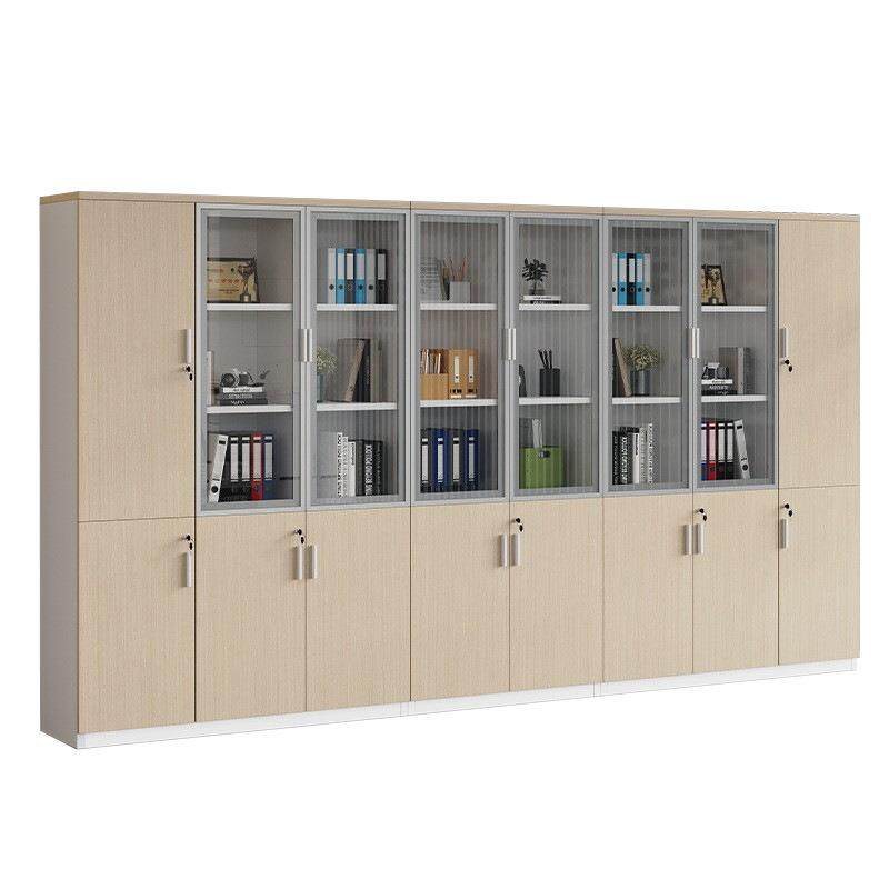 文件柜木质简约现代档案柜资料柜储物柜书柜玻璃带锁办公室柜子,淘宝优惠券,粉丝福利购,淘宝优惠卷