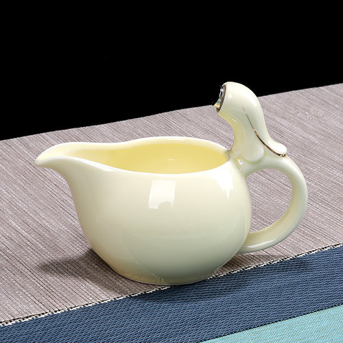 懒人磁吸防烫自动过滤盖碗茶具家用泡茶壶陶瓷茶杯盖子自动冲茶器 - 图3