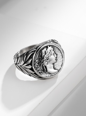 祥饰帝罗马帝国凯撒大帝戒指