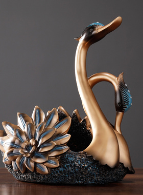 天鹅红酒架摆件家居饰品欧式创意客厅酒柜餐桌工艺品斗柜结婚礼物