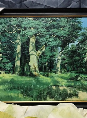 美院专业画师定制纯手绘油画高級感装饰画丙烯挂画侘寂风来图定制
