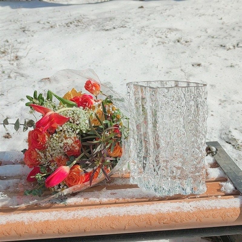 出口欧美极冻冰川水晶玻璃花瓶手工制作菱形花瓣口水养插花器摆件,淘宝优惠券,粉丝福利购,淘宝优惠卷