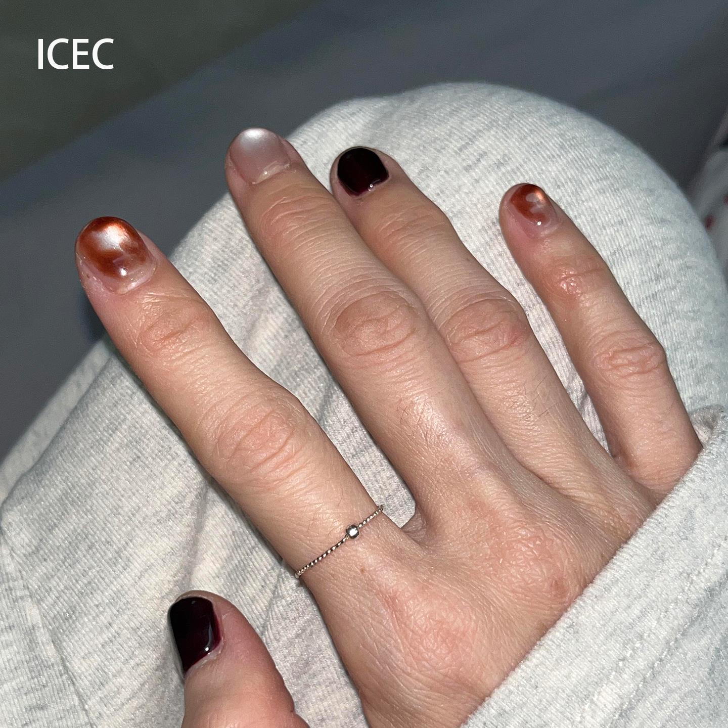 Korean style cool mini very small round bead ring for women