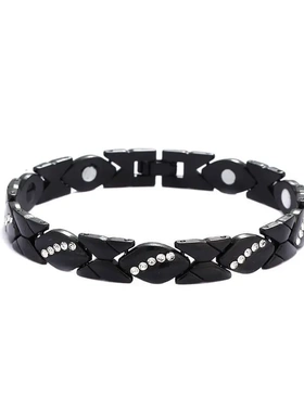 新款古红铜镶钻诸石手链可拆卸树叶情侣手链手环