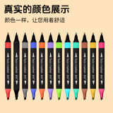 12色双头马克笔速干三角杆防滑 券后5.89元包邮