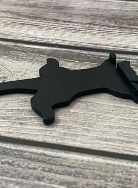 新款可爱门框装饰木质工艺品农庄悬挂黑猫剪影家居门上画框装饰