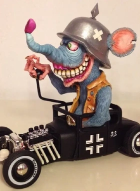 万圣节大嘴怪公仔树脂装饰摆件居家装饰设计大嘴怪外星人摆件摆饰