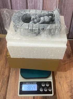 新品树脂工艺品老鼠门仿真石雕花园花园装饰摆件微景观摆件C00010