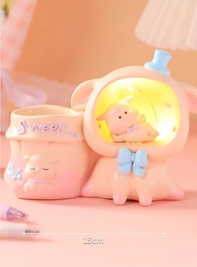 笔筒可爱收纳创意学生礼物礼品文具少儿桌面办公桌摆件装饰摆件