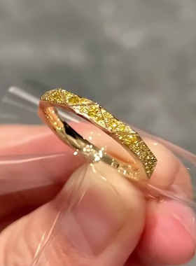 复古爆闪满天星菱形戒指女