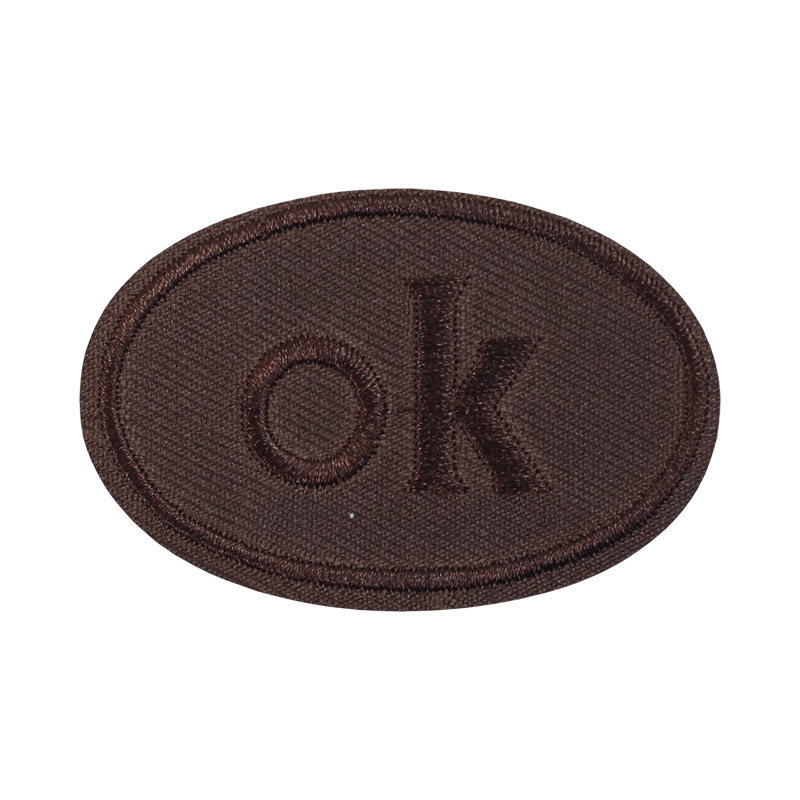 自粘椭圆刺绣徽章字母布贴纯色羽绒服裤子外套高档补丁贴装饰贴布,淘宝优惠券,粉丝福利购,淘宝优惠卷