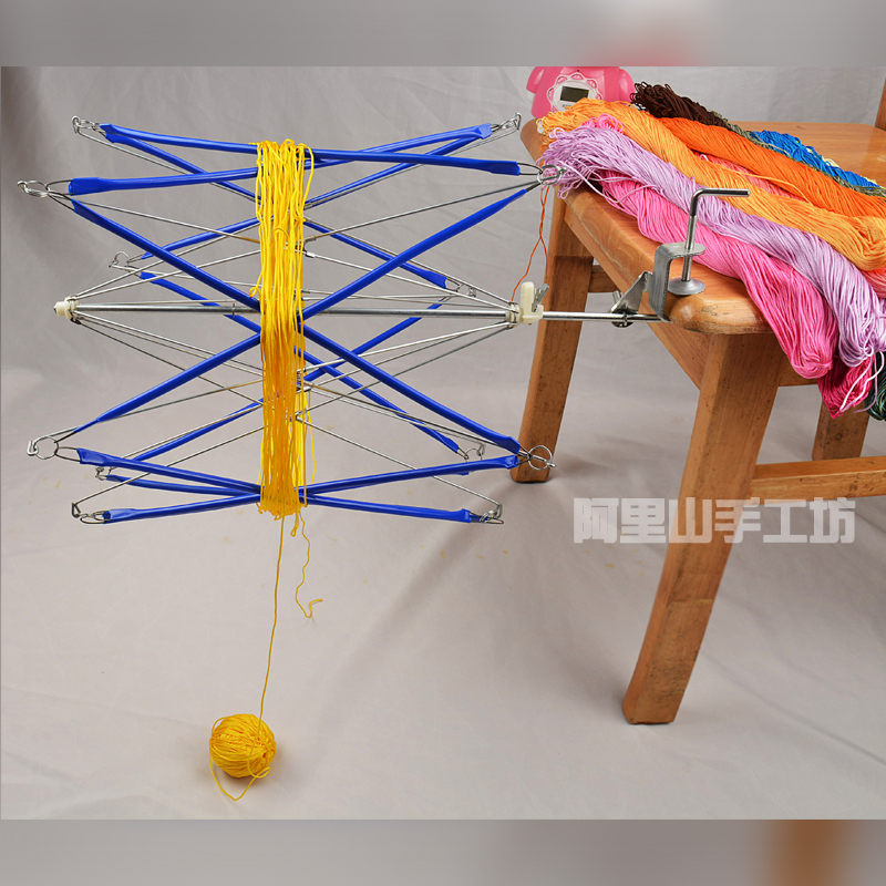 升级版空心线绕线器摇线机腈纶线毛线理线器伞S撑支架手工编织撑 - 图2