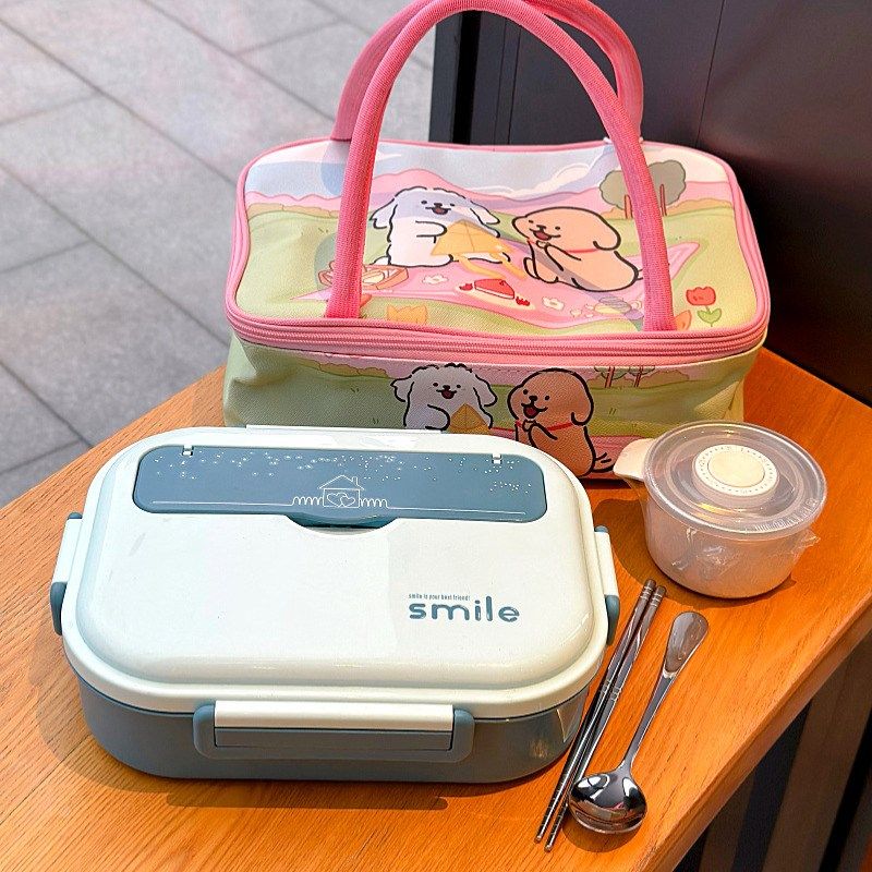 可爱保温饭盒袋大容量卡通防水手提便当包上班族带饭加厚铝箔餐包,淘宝优惠券,粉丝福利购,淘宝优惠卷