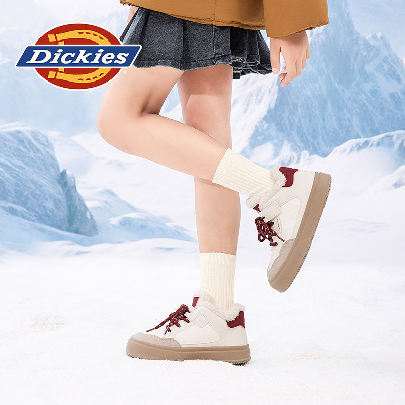 dickies雪地靴女2026新款冬季儿童棉鞋男女童鞋加绒加厚高帮鞋子,淘宝优惠券,粉丝福利购,淘宝优惠卷